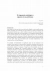 Research paper thumbnail of El argumento ontológico y algunos de sus problemas