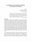 Research paper thumbnail of La contingencia de los problemas filosóficos y la enseñanza de la filosofía