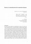 Research paper thumbnail of Darwin y la naturalización de la naturaleza humana