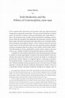 Research paper thumbnail of Irish Modernity and the Politics of Contraception, 1979–1993. New Hibernia Review. Vol. 17, No.3 (Autumn, 2013)