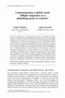 Research paper thumbnail of Communicating a global reach: Inflight magazines as a globalizing genre in tourism