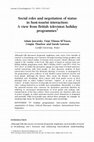 Research paper thumbnail of Social roles and negotiation of status in host-tourist interaction: A view from British television holiday programmes