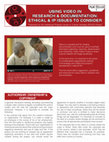 Research paper thumbnail of FACT SHEET — Using Video in Research & Documentation: Ethical and IP Issues to Consider