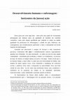 Research paper thumbnail of Desenvolvimento humano e Enfermagem - horizontes da [nossa] ação