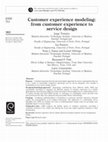 Research paper thumbnail of Customer experience modeling: from customer experience to service design