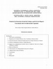 Research paper thumbnail of Estado de la Estructura Social del Trabajo a partir de los Hogares Una mirada sobre los diferenciales regionales