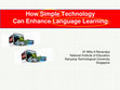 Research paper thumbnail of How simple technology can enhance language learning