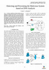 Research paper thumbnail of Detecting and Preventing the Malicious System based on DNS Analysis