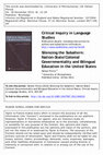 Research paper thumbnail of Silencing the Subaltern: Nation-State/Colonial Governmentality and Bilingual Education in the United States 