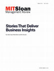 Research paper thumbnail of Stories That Deliver Business Insights