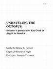 Research paper thumbnail of "Unraveling The Octopus": Tony Kushner's Portrayal of Roy Cohn in "Angels of America"