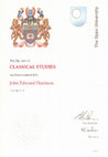 Research paper thumbnail of Diploma classical studies