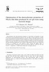 Research paper thumbnail of Optimisation of the electrochromic properties of Nb 2 O 5 thin films produced by sol–gel route using factorial design