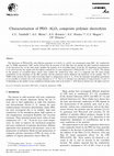 Research paper thumbnail of Characterisation of PEO–Al 2 O 3 composite polymer electrolytes