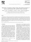 Research paper thumbnail of Separation of transport, charge storage and reaction processes of porous electrocatalytic IrO 2 and IrO 2 /Nb 2 O 5 electrodes