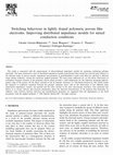 Research paper thumbnail of Switching behaviour in lightly doped polymeric porous film electrodes. Improving distributed impedance models for mixed conduction conditions