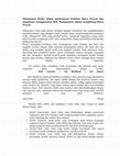 Research paper thumbnail of Manajemen Risiko dalam pelaksanaan Estimasi Biaya Proyek dan bagaimana menggunakan Risk Management dalam menghitung Biaya Proyek