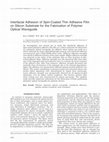 Research paper thumbnail of Effect of spin coating on the interfacial adhesion of epoxy adhesive on silicon substrate for the fabrication of polymer optical waveguide