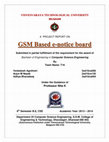 Research paper thumbnail of GSM based e-notice board project report