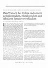 Research paper thumbnail of Interview mit Bassam Ishak, Präsident des Assyrischen Nationalrats von Syrien