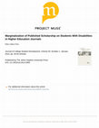 Research paper thumbnail of Marginalization of Published Scholarship on Students With Disabilities