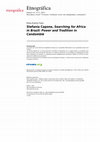 Research paper thumbnail of Review Searching for Africa in Brazil - Diana Espirito-Santo