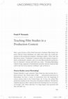 Research paper thumbnail of Teaching Film Studies within a Production Context