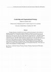 Research paper thumbnail of Leadership and Organizational Strategy