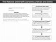 Research paper thumbnail of The Rational Criminal