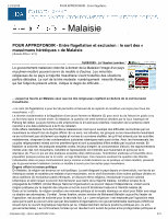 Research paper thumbnail of Entre flagellation et exclusion: le sort des "hérétiques musulmans" de Malaisie