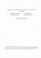 Research paper thumbnail of Strategic and Financial Bidders In Takeover Auctions