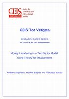 Research paper thumbnail of Money Laundering In a Two-Sector Model: Using Theory for Measurement