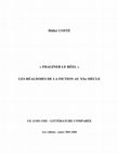 Research paper thumbnail of "Imaginer le réel": les réalismes de la fiction au XXe siècle