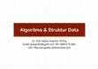 Research paper thumbnail of Algoritma & Struktur Data Algoritma & Struktur Data