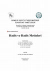 Research paper thumbnail of Oryantalistik Hadis Çalışmaları_İlitam