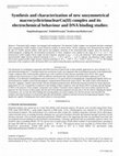 Research paper thumbnail of Synthesis and characterization of new unsymmetrical  macrocyclictrinuclearCu(II) complex and its  electrochemical behaviour and DNA binding studies: