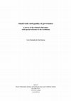 Research paper thumbnail of (with Paul Sutton), Small scale and quality of governance; A survey of the scholarly literature, with special reference to the Caribbean. Research report, Leiden: KITLV, 2006