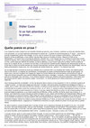 Research paper thumbnail of Si on fait attention à la prose... A review essay on and around La Poésie en prose au XXe siècle. Les entretiens de la Fondation des Treilles, sous la direction de Peter Schnyder, Paris : Gallimard, coll. « Les Cahiers de la NRF », 2012, 512 p.,