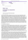 Research paper thumbnail of Archéologie du comparatisme européen, a review of Carl Fehrman, Du repli sur soi au cosmopolitisme : Essai sur la genèse et l’évolution de l’histoire comparée de la littérature, Paris, Éditions TUM/Michel de Maule, 2003.