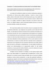 Research paper thumbnail of Comentario a “La democracia directa de la Puerta del Sol”, de Eva Botella Ordinas