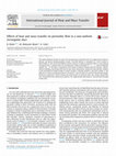 Research paper thumbnail of Effects of heat and mass transfer on peristaltic flow in a non-uniform rectangular duct