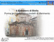 Research paper thumbnail of Il Battistero di Biella. Forma architettonica e modelli di riferimento