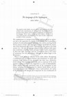 Research paper thumbnail of 'The Language of the Septuagint and Jewish Greek Identity'