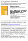 Research paper thumbnail of Experts' Perspectives on the Integration of Indigenous Knowledge and Science in Wet Tropics Natural Resource Management