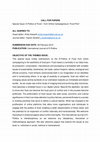 Research paper thumbnail of Call for Papers: Special Issue: E-Politics of Food - From Online Campaigning to 'Food Porn'