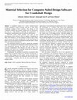 Research paper thumbnail of Material Selection for Computer Aided Design Software  for Crankshaft Design  