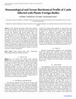 Research paper thumbnail of Haematological and Serum Biochemical Profile of Cattle  Affected with Plastic Foreign Bodies