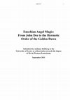 Research paper thumbnail of Enochian Angel Magic: From John Dee to the Hermetic Order of the Golden Dawn