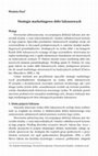 Research paper thumbnail of Strategie marketingowe dóbr luksusowych