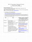 Research paper thumbnail of HSS 128: Witnessing the Holocaust [course calendar]